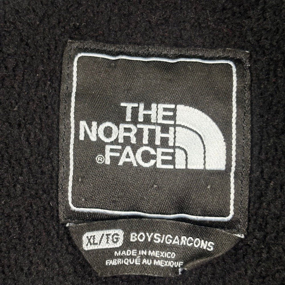 The North Face Denali Fleece Jacket XL Black Full Zip Boys Kids - Picture 4 of 8